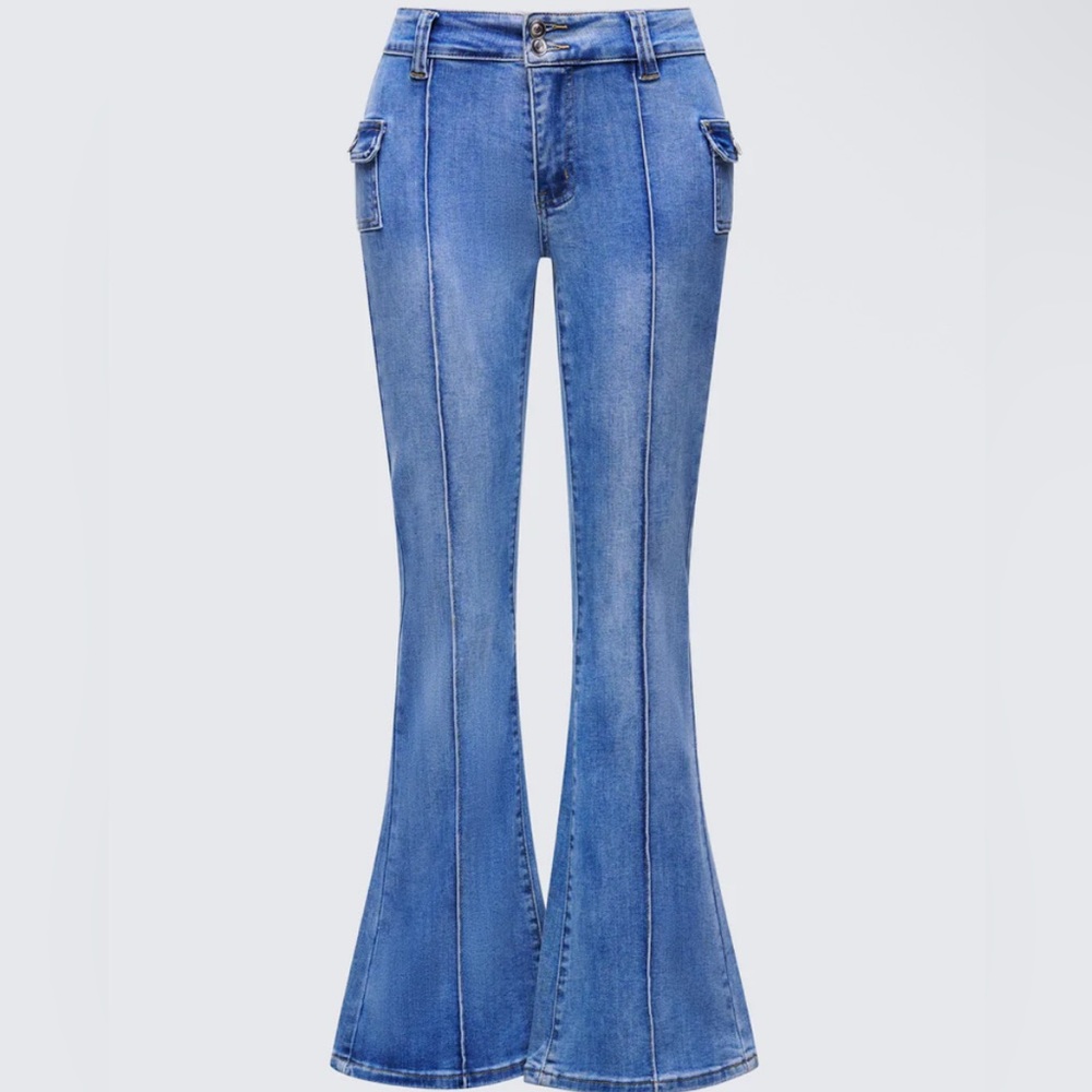 Finesse Classic Blue Flare Jeans